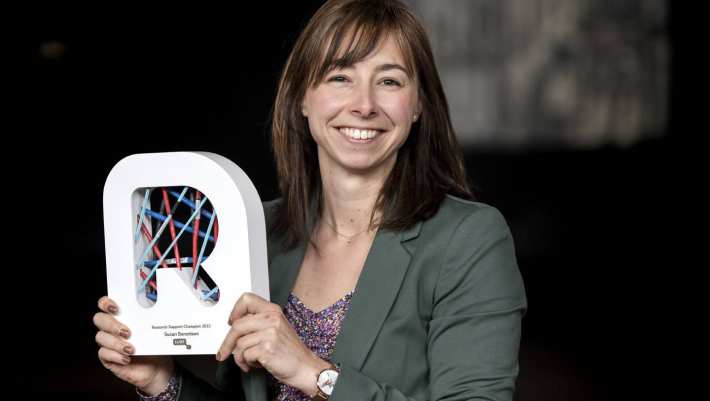 Susan Berentsen wint een van de SURF Research Awards 2023
