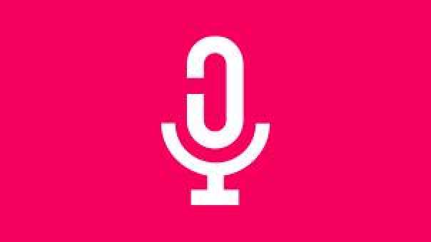 Een icoon voor podcasts voor op de website bij de sociale mediakanalen. 
