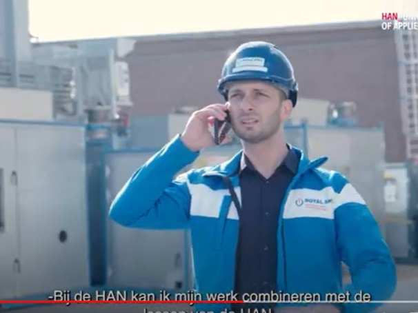 Screenshot van Bashar Aljanar, carriereswitch naar Elektrotechniek, SEECE, deeltijd.