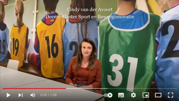 master sport en beweeginnovatie voltijd docent interviews cindy van der avoort 2022