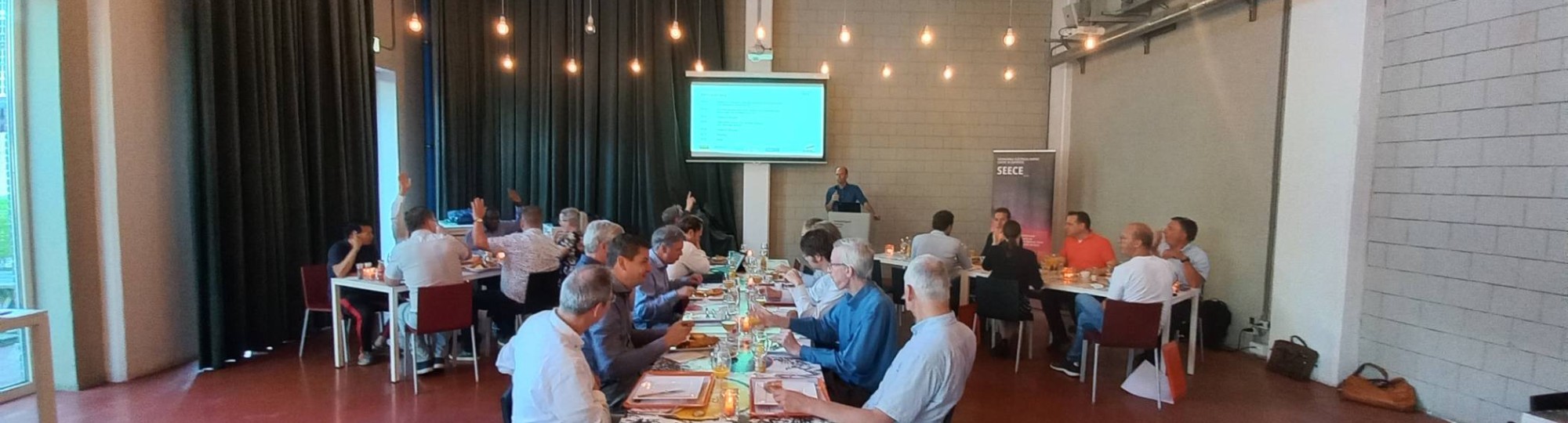 Paul Sistermans presenteerde 30 juni tijdens een flex-ontbijt op het Industriepark Kleefse Waard in Arnhem