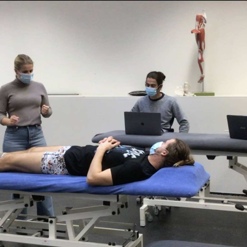 fysiotherapie praktijkles met studenten 2020