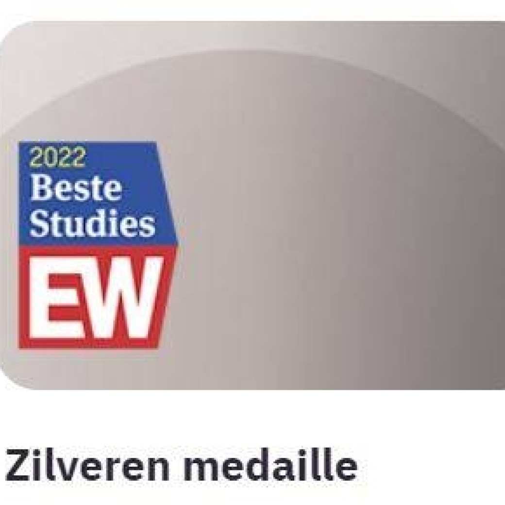 450368 Zilveren medaille van Beste Studies, uitgeloofd door Elsevier