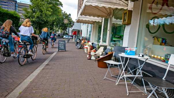 Arnhem winkelstraat fietsen
