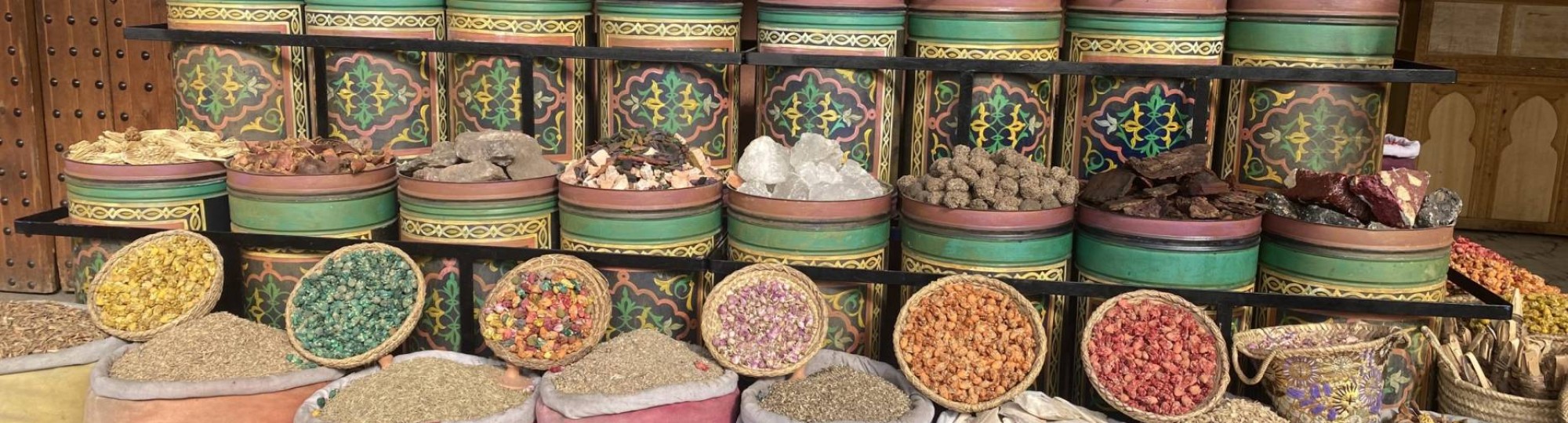 potten met kruiden in Marrakech