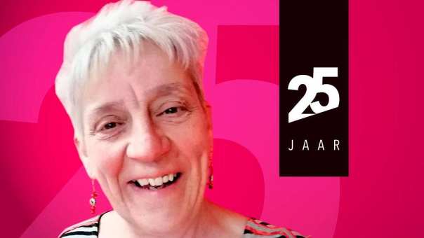 356313 banner HAN 25 jaar jubileum met Anite Verkerk, hoofddocent Bedrijfseconomie