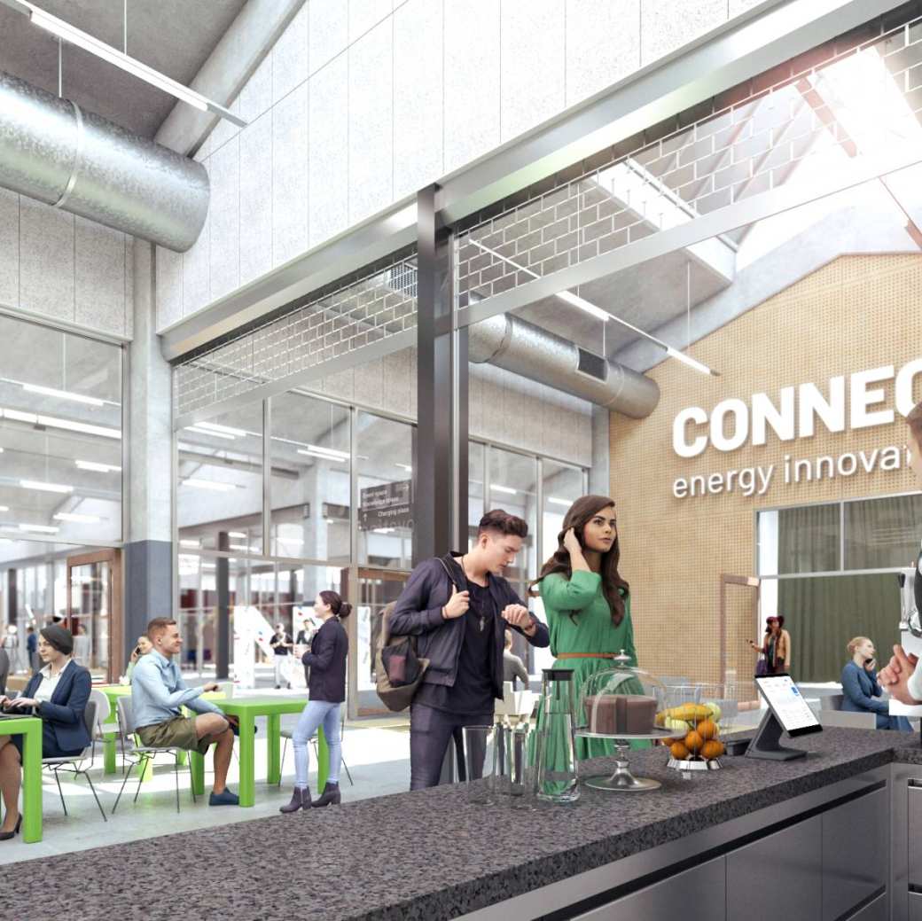 Conceptbeeld hal Connectr