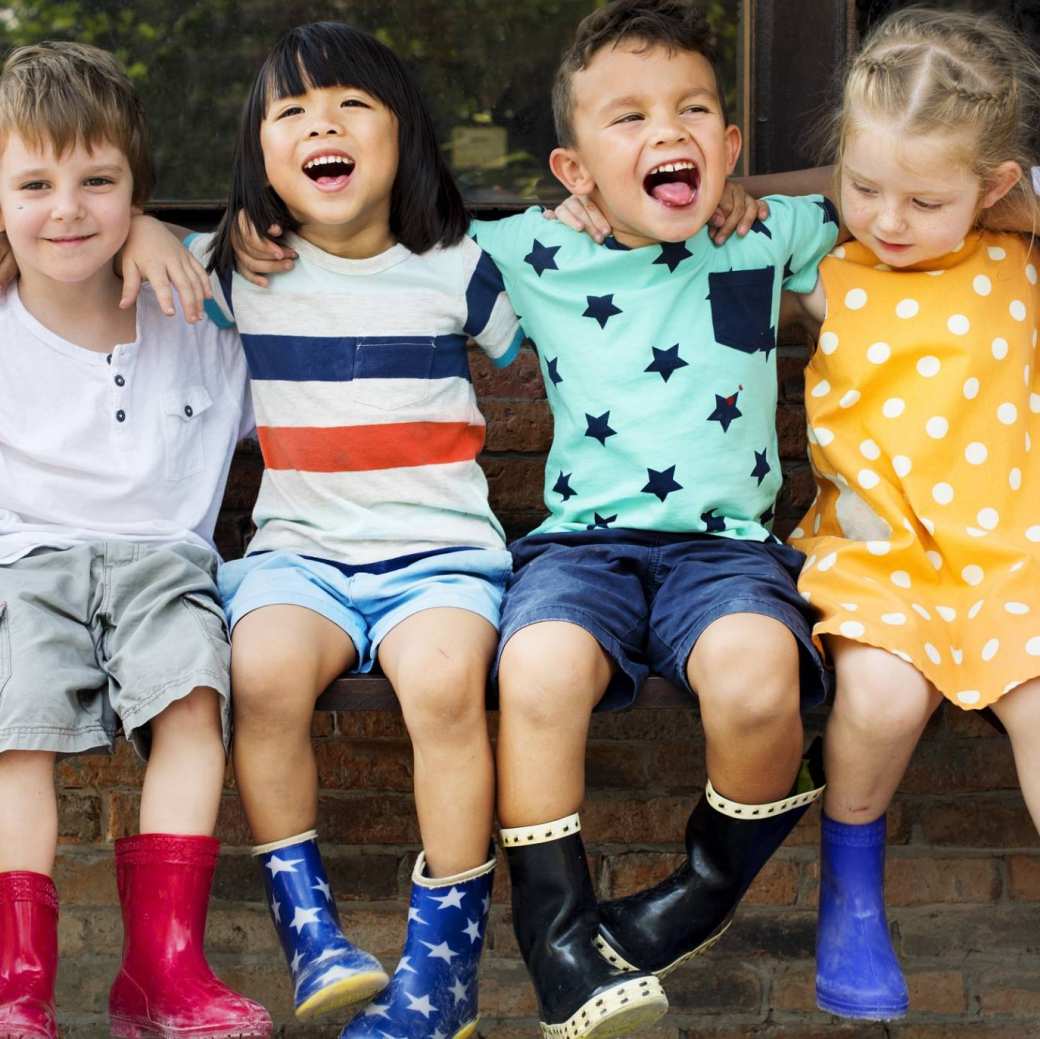 Stockfoto met kinderen voor rapportage kennisupdate