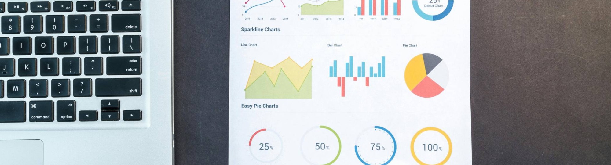 Deelnemer bezig met data analyse op laptop. 