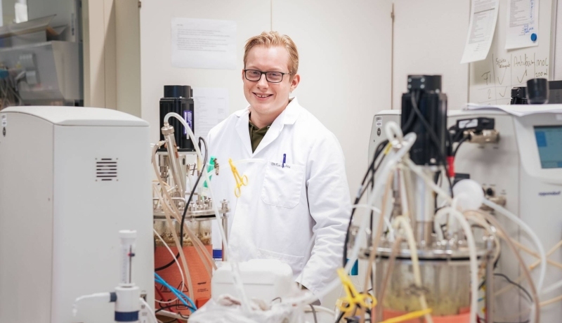 Student Stijn van den Berg doet minor Biobased Innovations bij HAN BioCentre