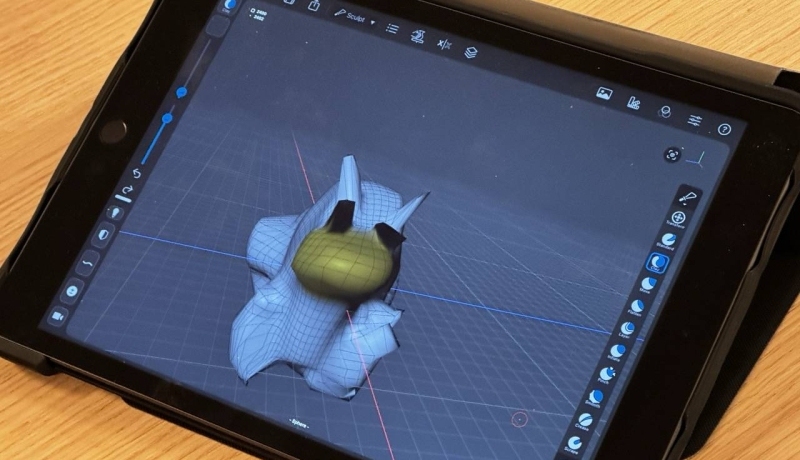 Een klei model gemaakt door studenten Vaktherapie in het Ixperium