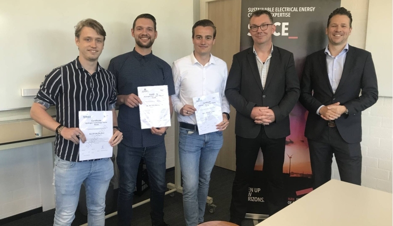 groep eerste certificaat themaroute waterstoftechniek