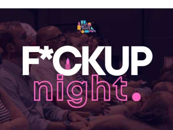 Headerbeeld voor agendapunt op han.nl en Insite voor fuckup Night