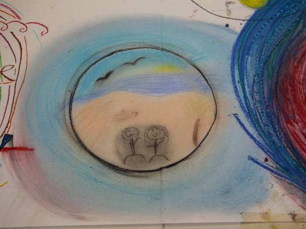 Tekening gemaakt in de art-based community