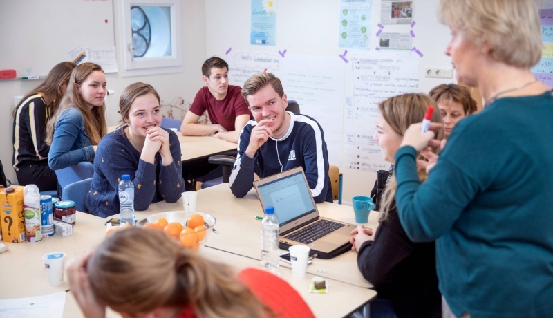 studenten in de klas