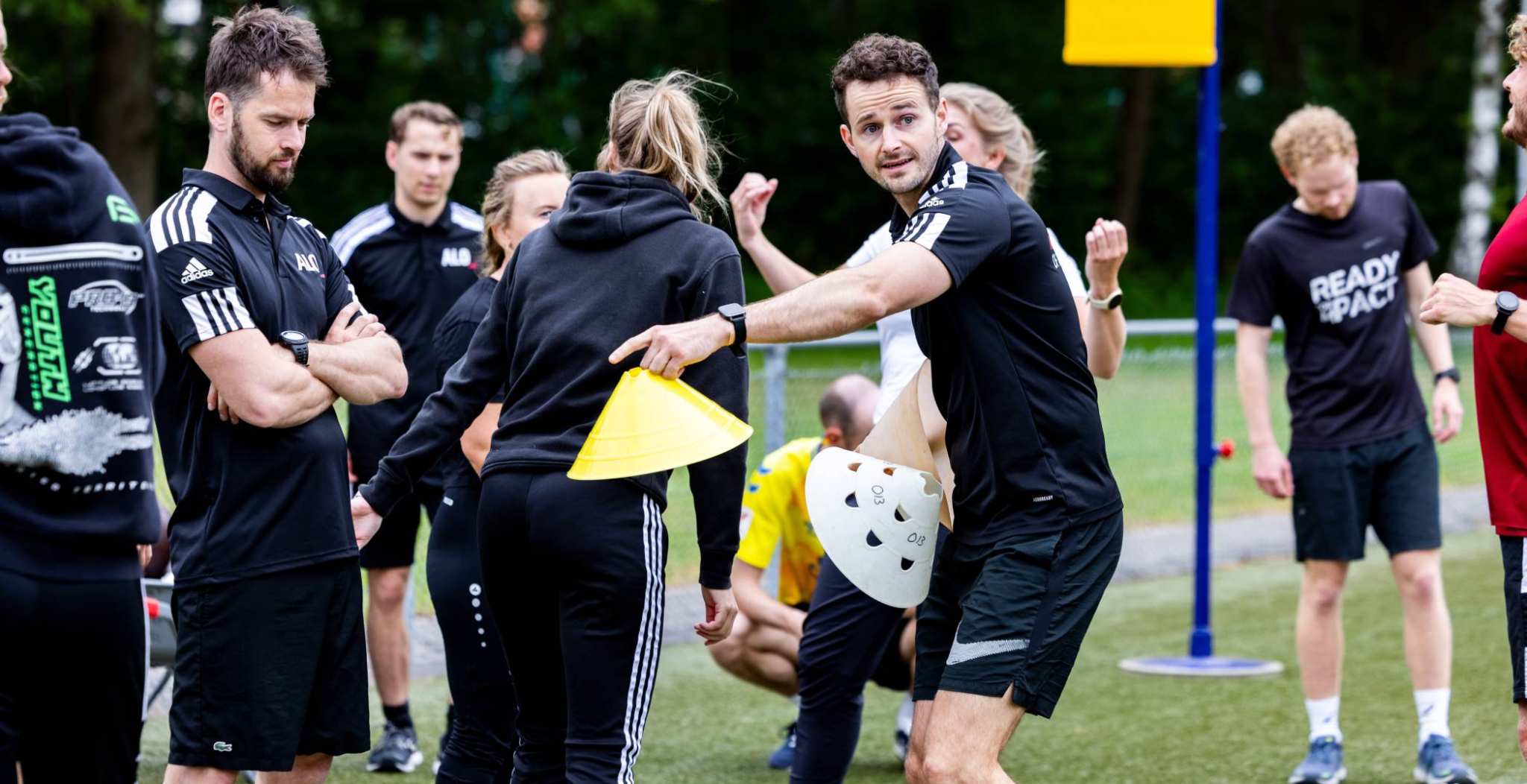 studenten alo deeltijd op sportveld Papendal