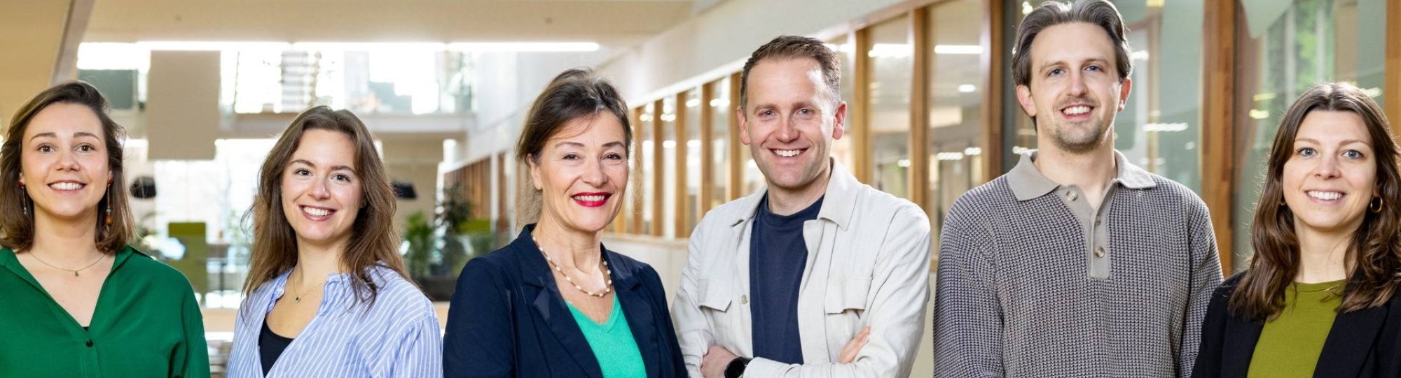 Lectoren Lilian Beijer en Geert Frederix met hun onderzoekers