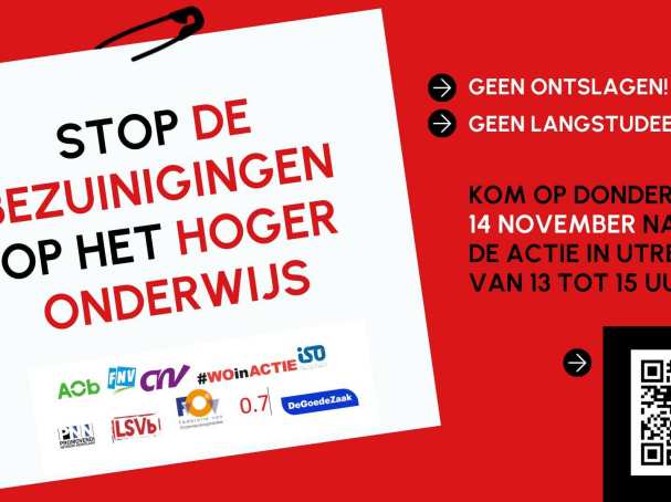 Visual campagne "Kabinet sloopt hoger onderwijs"