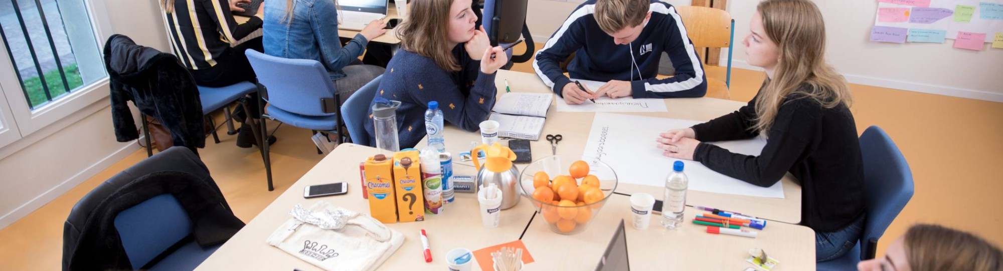 samen werken aan een project
