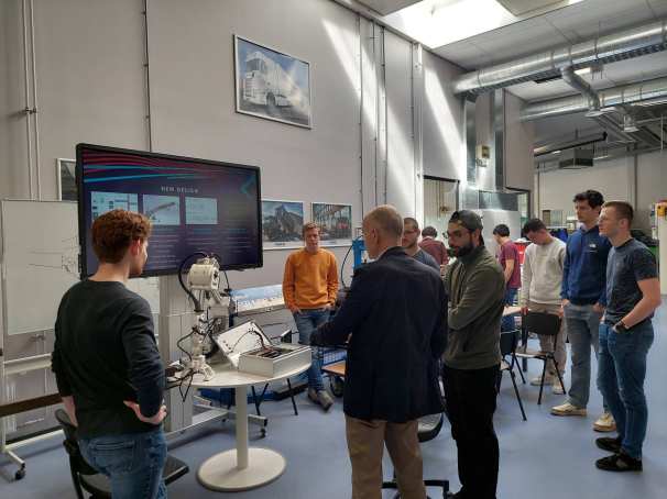Sfeerfoto Robotics at HAN middag