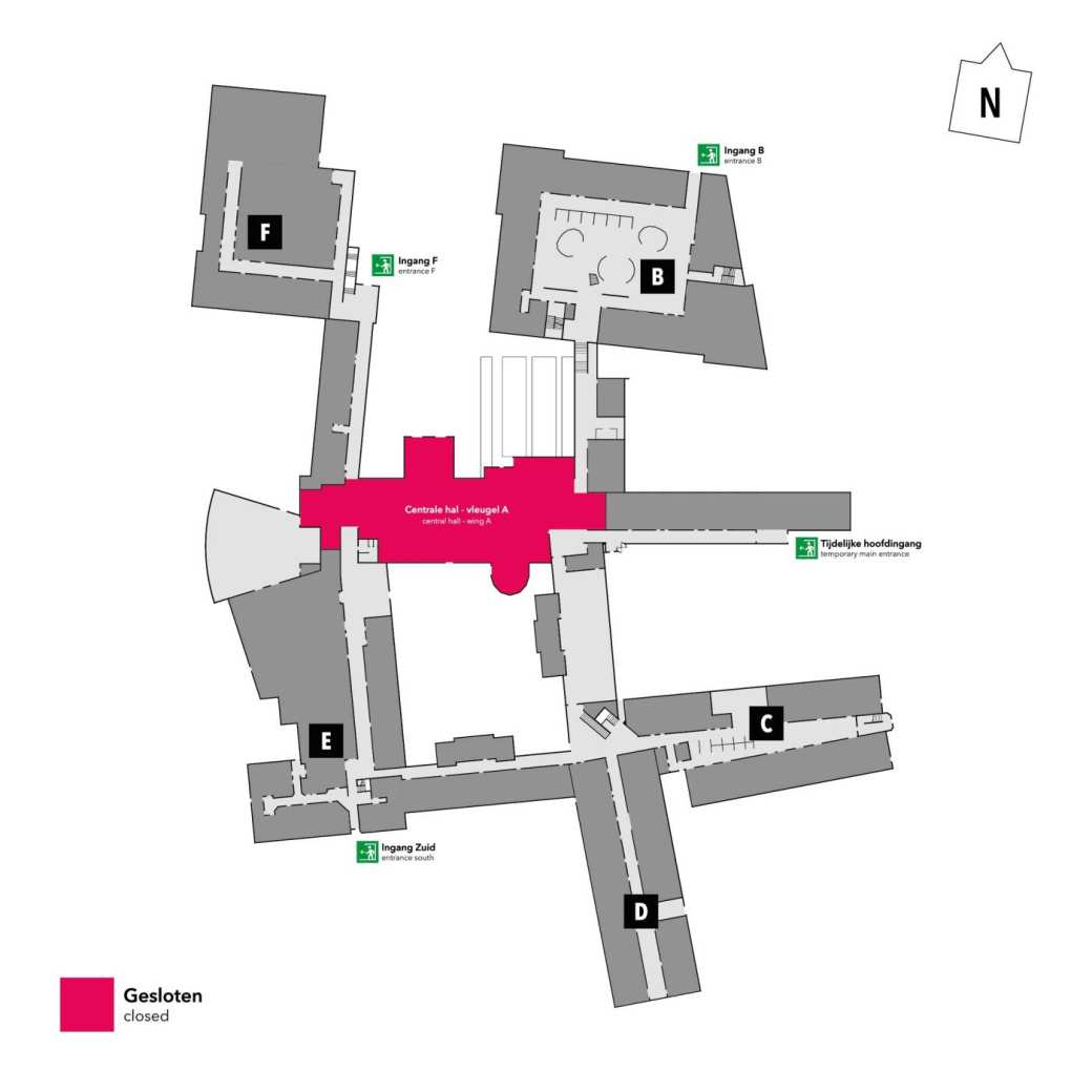 Plattegrond van de verbouwing in R26