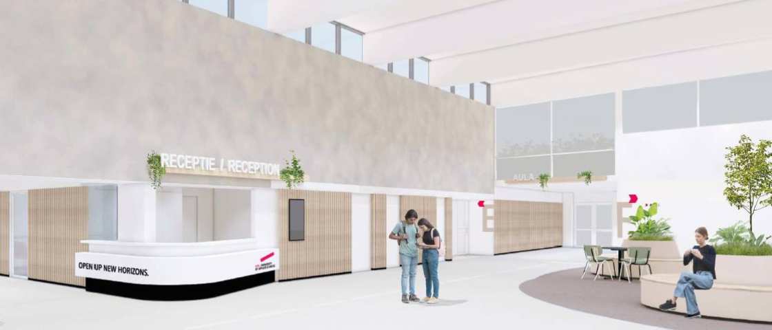 Nieuwsbericht over de renovatie van de centrale hal in R26