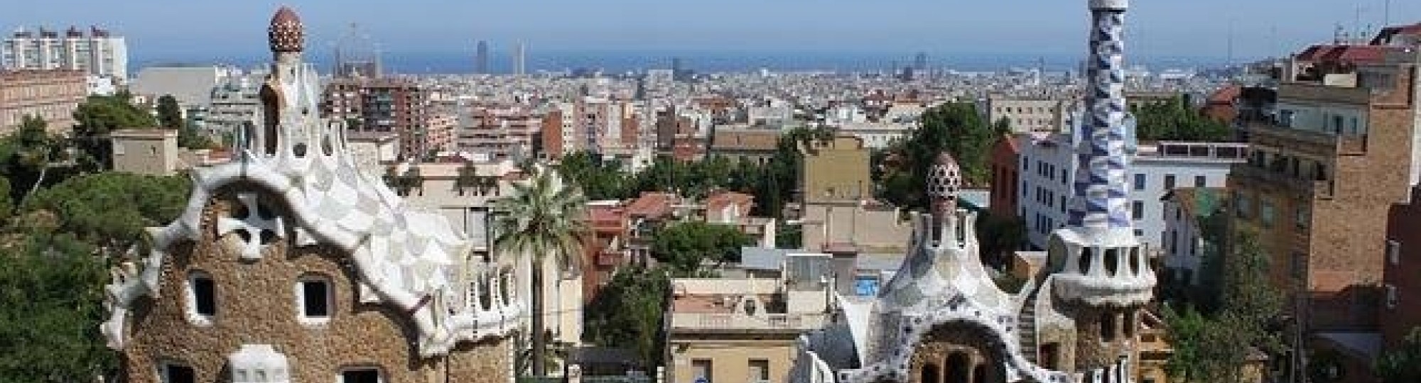 Overzichtsfoto Park Guell in Barelona