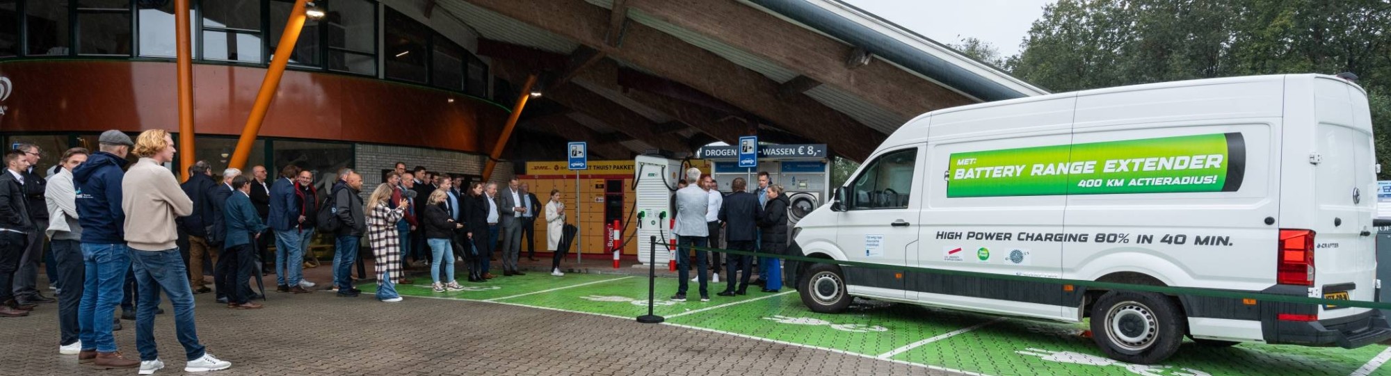 Crafter bestelbus bij open dag Green Planet