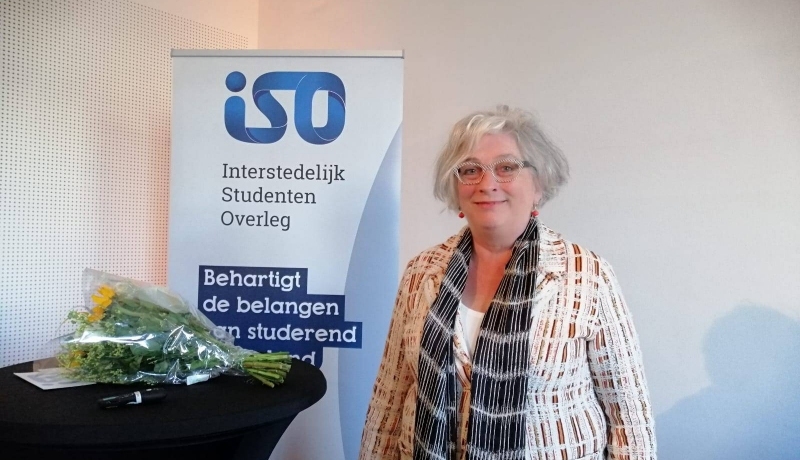 Een foto van Astrid Timman. Ze is helaas net geen Docent van het Jaar geworden! Geplaatst door HB.
