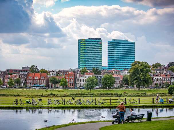 Arnhem stadsaanzicht en park