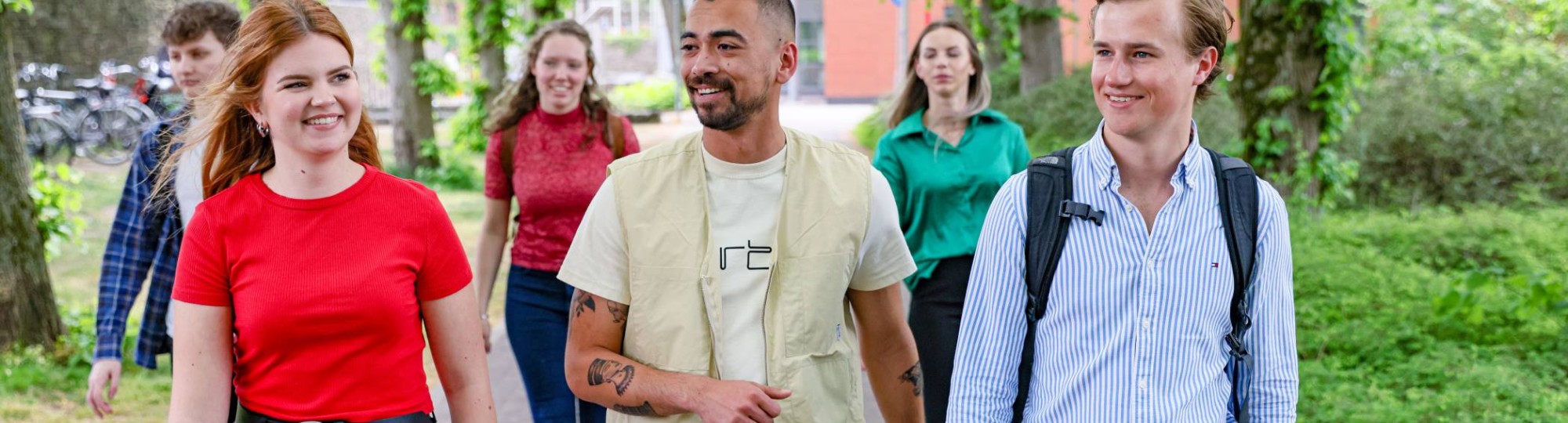 Facility Management, studenten buiten