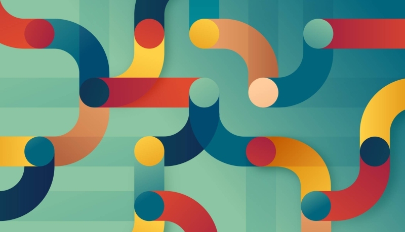 Abstracte kleurrijke vormen