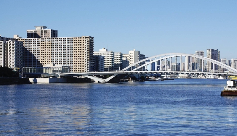 Civiele techniek Japan brug stad stedenbouw