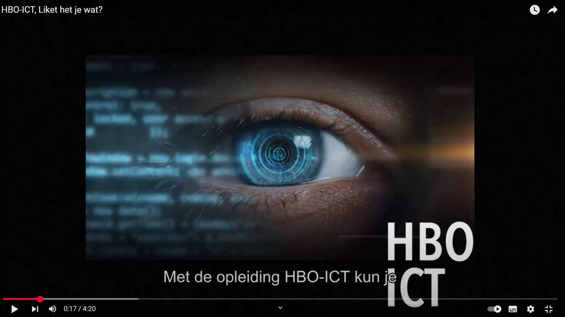 Opleidingsvideo ICT, liket het je wat. 
