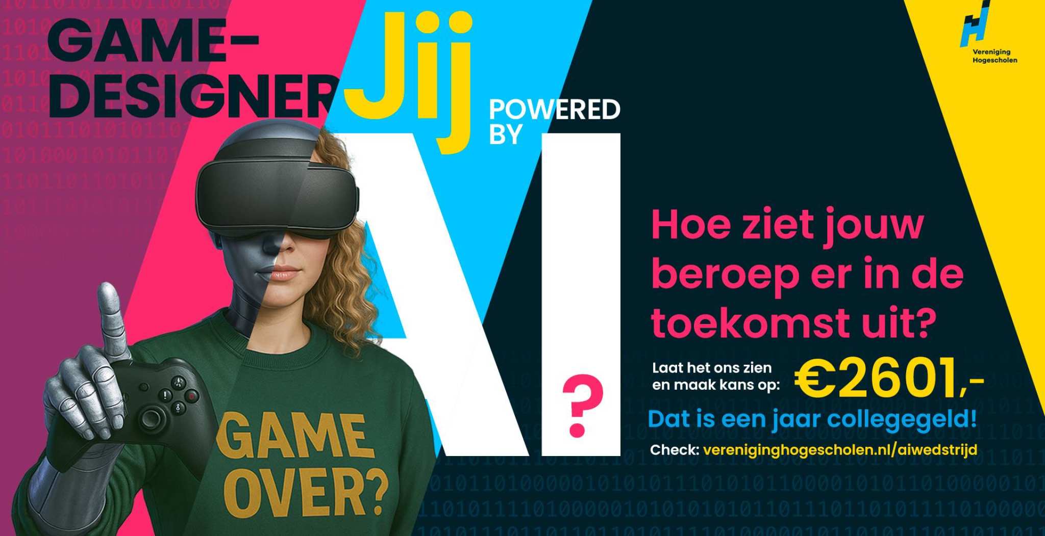 Foto van de AI wedstrijd aankondiging