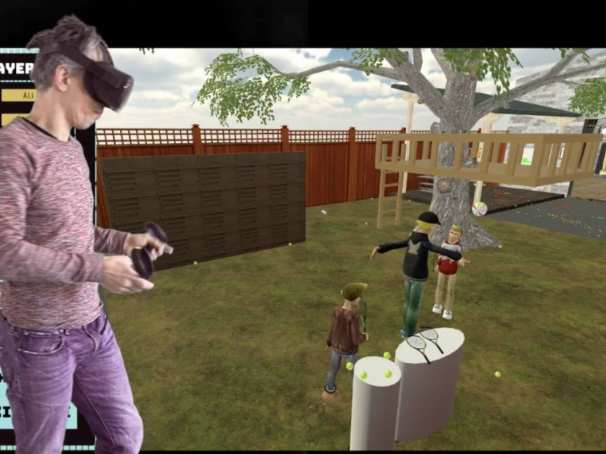 Telepresent als Vaktherapeut gebruik Virtuele Ruimte