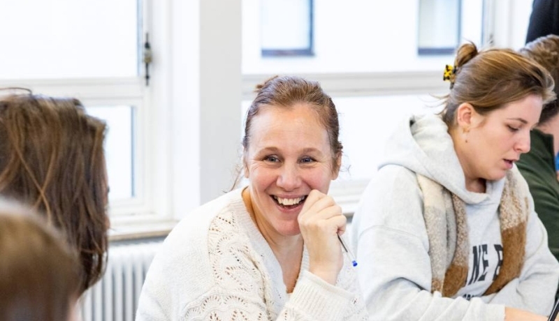 Studenten Management in de Zorg Deeltijd in de les