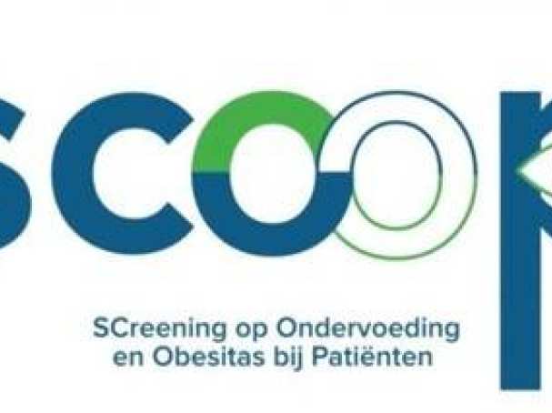 Logo Scoop project: Screening op Ondervoeding en Obestitas bij Patiënten.