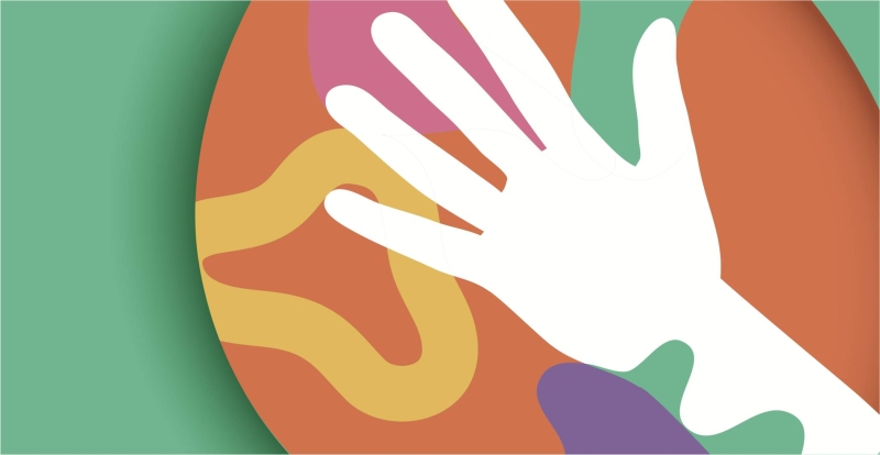 beeld van een helpende hand