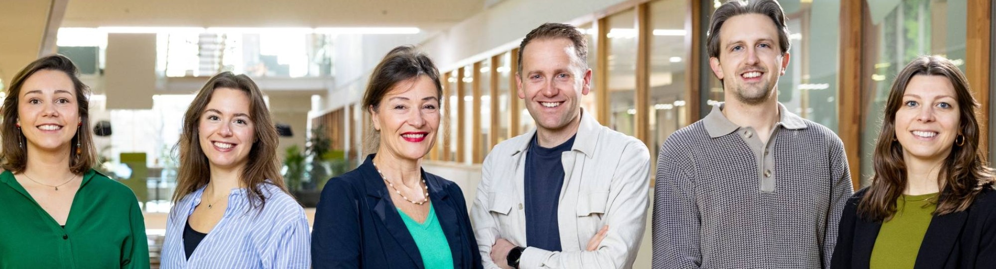 Lectoren Lilian Beijer en Geert Frederix met hun onderzoekers