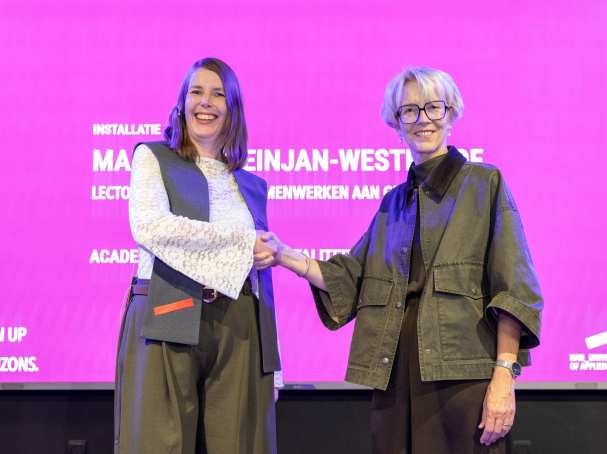 lectoraat Wendbaar Samenwerken aan Gezondheid installatie Marloes Kleinjan en Aly Smeets 2026