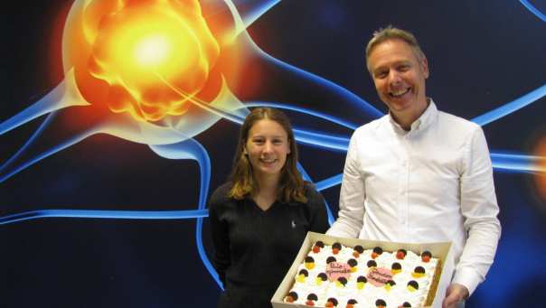 Elsevier bestempelt de opleiding Bio-informatica als beste studie. Student Evy Kuenen en coördinator Ruben Piek beamen dat