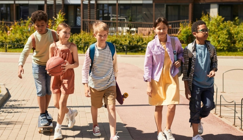 Foto tieners kinderen