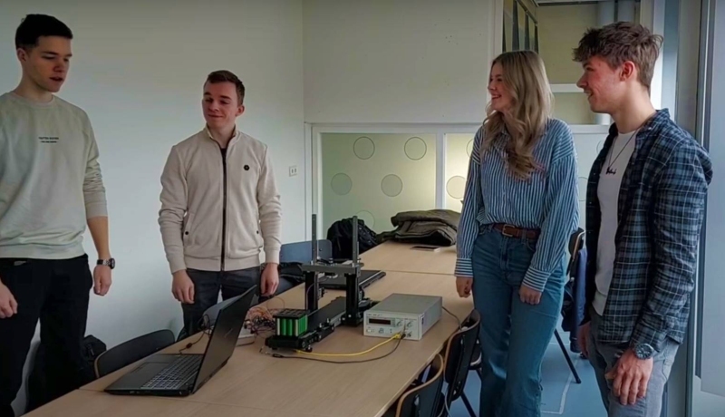 Studenten van de minor Machinebouw laten hun project zien