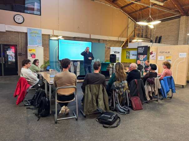 Bijeenkomst in company traject gemeenten Nijmegen x HAN AI in je bedrijf: slim werken en groeien in het Ondernemerslab Nijmegen. 