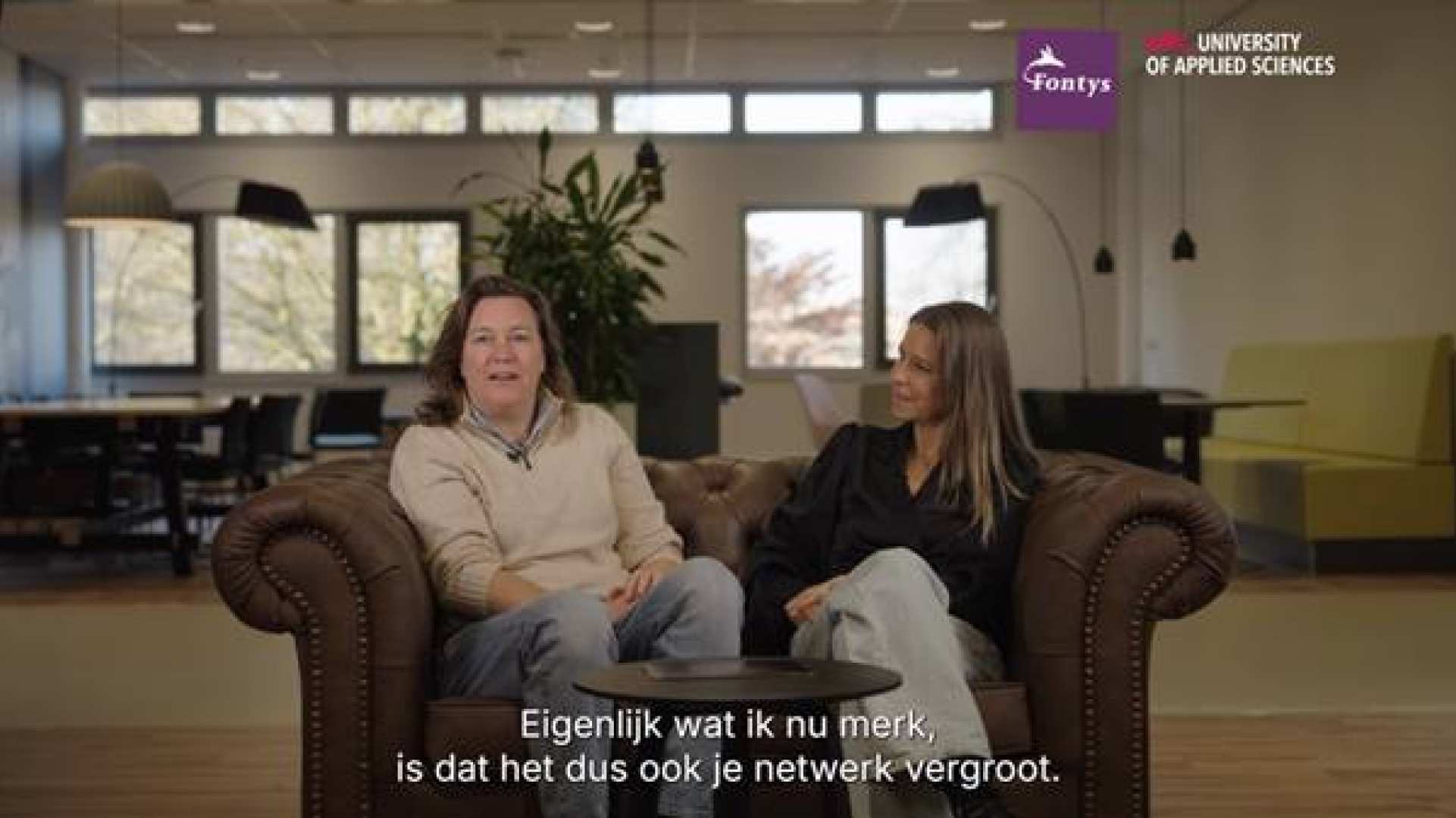 Screenshot van de bankvideo voor de master Human Capital Innovatie