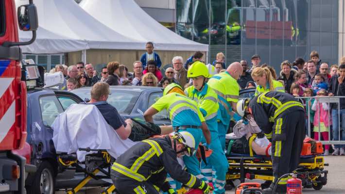 Medische hulpverlening bij rampenoefening