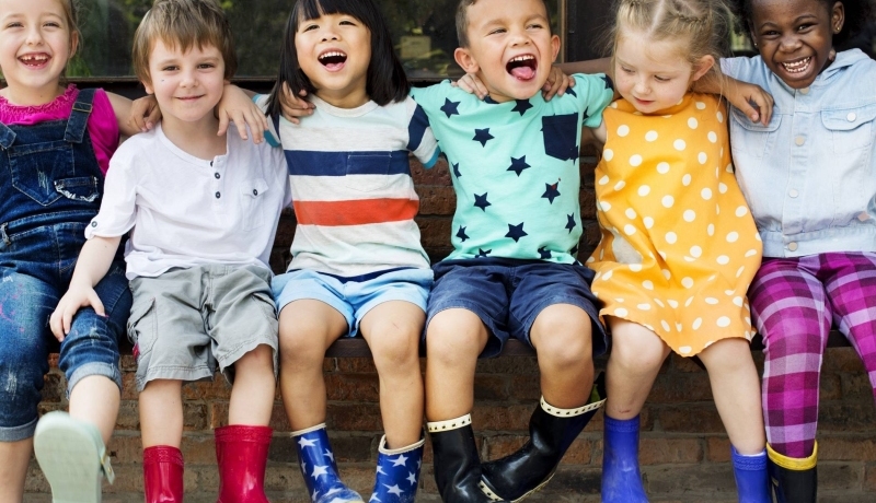 Stockfoto met kinderen voor rapportage kennisupdate