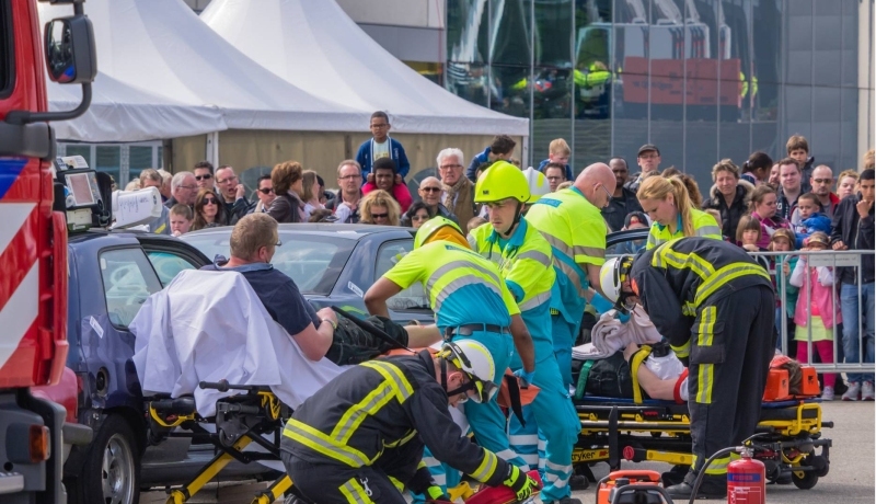 Medische hulpverlening bij rampenoefening