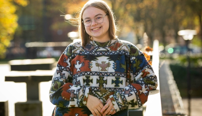 Chemistrystudent Milena Melnyk volgt het ASTP-programma